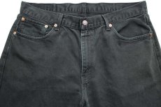 画像4: Levi'sリーバイス ブラック デニムパンツ w37★SDP2529 ユーロ (4)