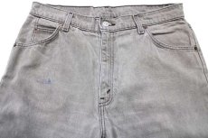 画像4: 90s メキシコ製 Levi'sリーバイス 15921 グレー デニムパンツ フェード w34★SDP1725 (4)