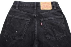 画像5: 90s カナダ製 Levi'sリーバイス 505 ペンキ飛び ブラック デニムパンツ w29 L30★SDP2565 (5)