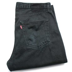 画像1: Levi'sリーバイス ブラック デニムパンツ w37★SDP2529 ユーロ (1)