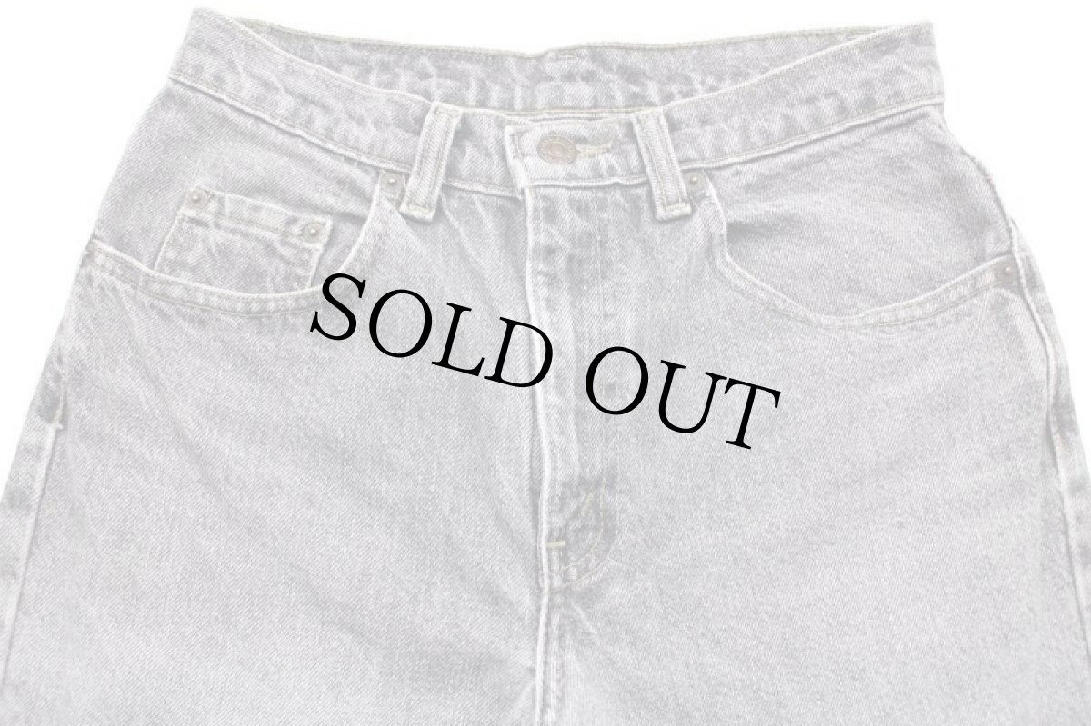 画像4: 90s カナダ製 Levi'sリーバイス 先染め ブラック デニムパンツ フェード w28★SDP2567 アシッド (4)