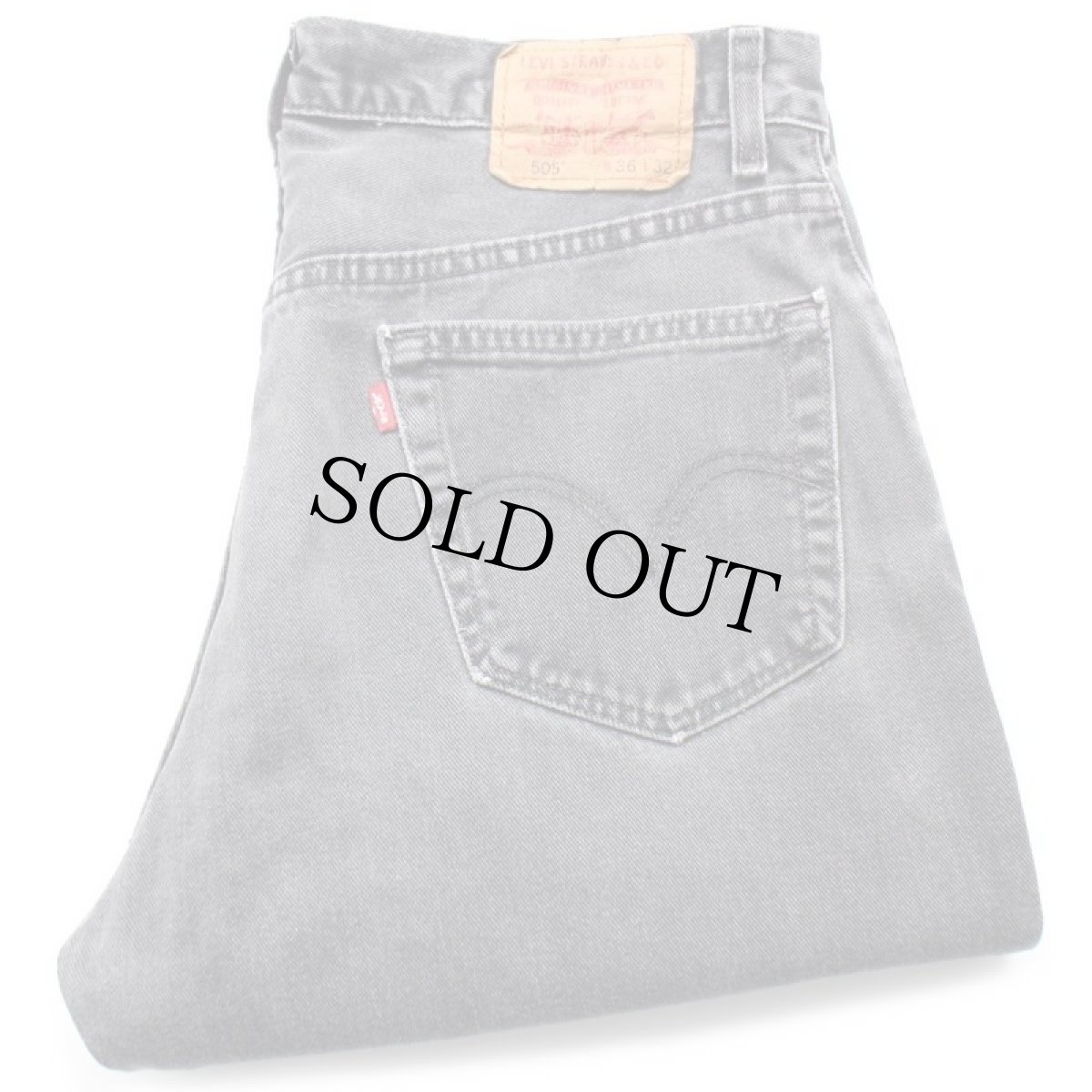 画像1: 00s USA製 Levi'sリーバイス 505 ブラック デニムパンツ フェード w36★SDP2566 (1)