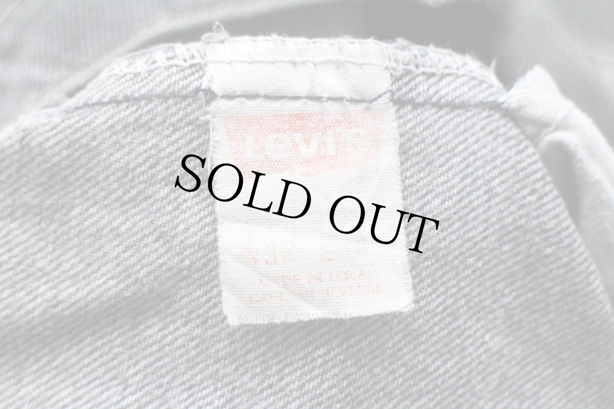 画像6: 80s USA製 Levi'sリーバイス 509 先染め ブラック デニムパンツ ボロ フェード W33 L32★SDP2588 (6)