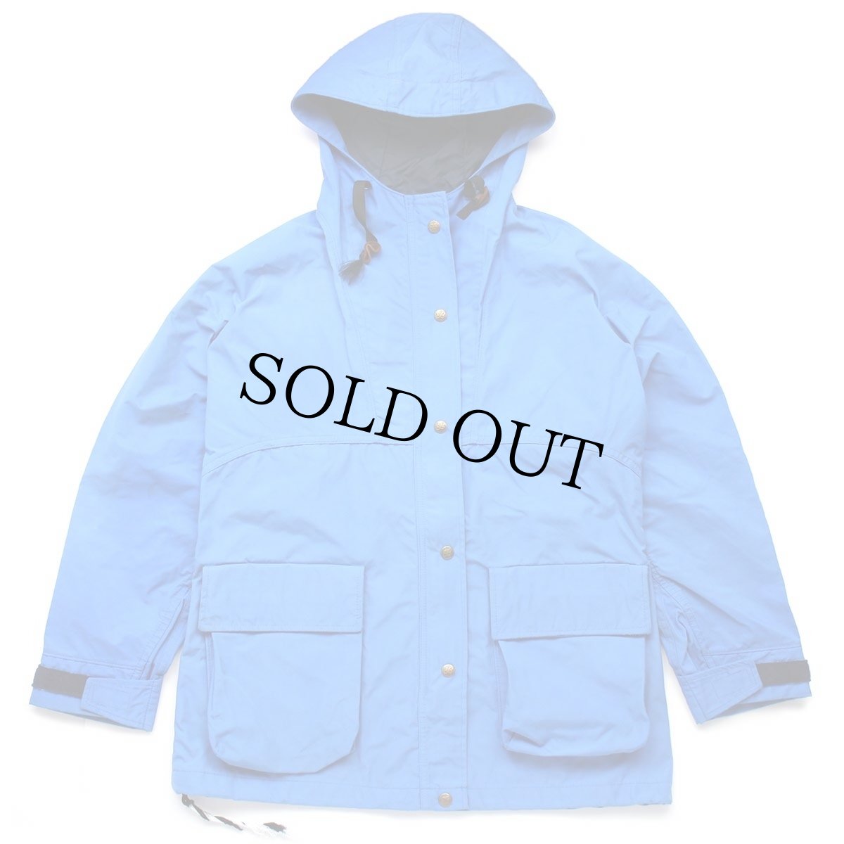 画像1: 70s USA製 EddieBauerエディーバウアー GORE-TEXゴアテックス ナイロン マウンテンパーカー BLUE M (1)