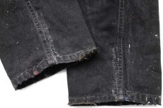 画像9: 90s カナダ製 Levi'sリーバイス 505 ペンキ飛び ブラック デニムパンツ w29 L30★SDP2565 (9)