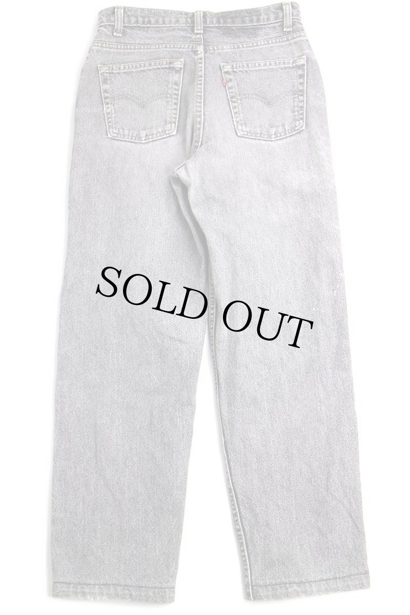 画像3: 90s カナダ製 Levi'sリーバイス 先染め ブラック デニムパンツ フェード w28★SDP2567 アシッド (3)