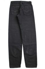 画像3: 90s 英国製 Levi'sリーバイス 518 リペア 後染め ブラック デニムパンツ w32★SDP1550 ユーロ (3)