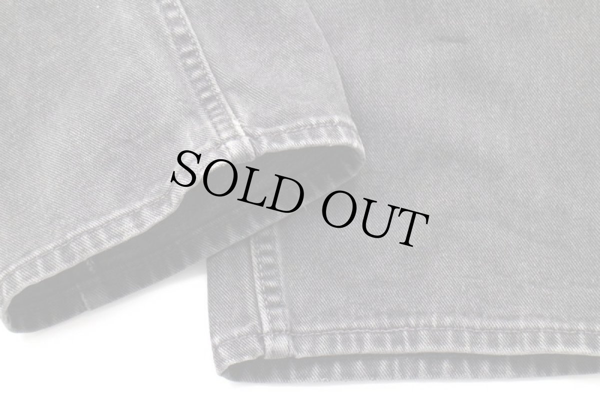 画像9: 00s USA製 Levi'sリーバイス 505 ペンキ飛び ダメージ ブラック デニムパンツ w34 L32★SDP2569 (9)