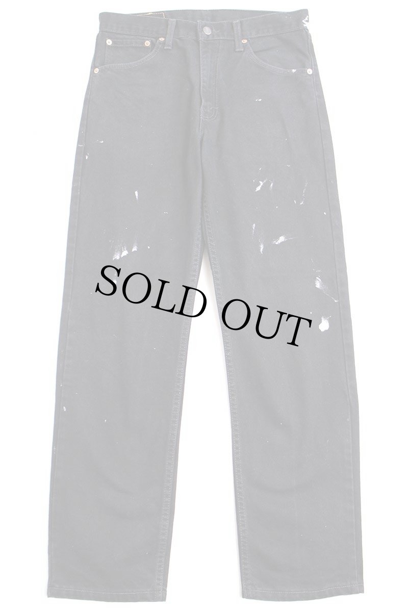 画像2: 90s 英国製 Levi'sリーバイス 521 ペンキ飛び ブラック デニムパンツ w31 L30★SDP2584 ユーロ (2)