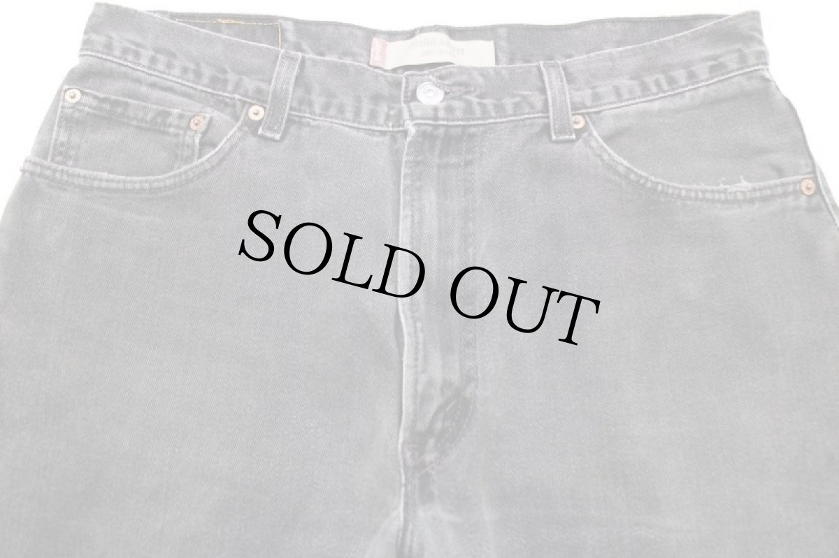 画像4: 00s USA製 Levi'sリーバイス 505 ブラック デニムパンツ フェード w36★SDP2566 (4)