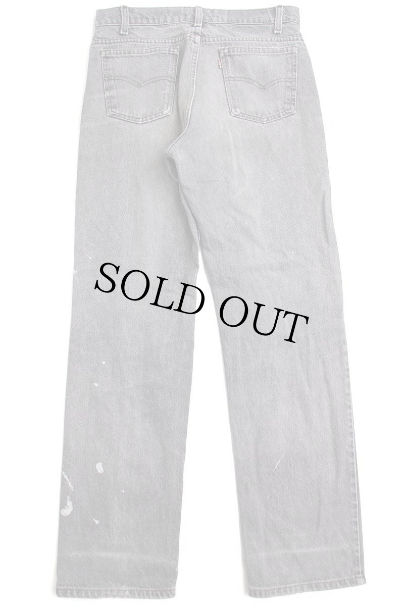 画像3: 80s USA製 Levi'sリーバイス 509 先染め ブラック デニムパンツ ボロ フェード W33 L32★SDP2588 (3)