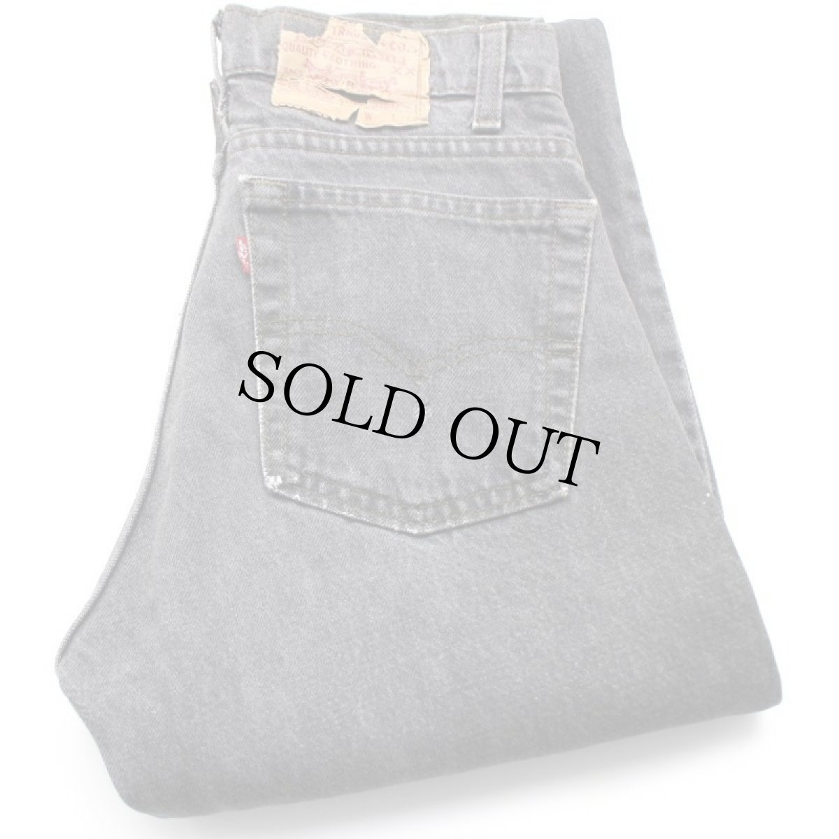 画像1: 80s USA製 Levi'sリーバイス 505 ダメージ 先染め ブラック デニムパンツ W28 L32★SDP2563 (1)