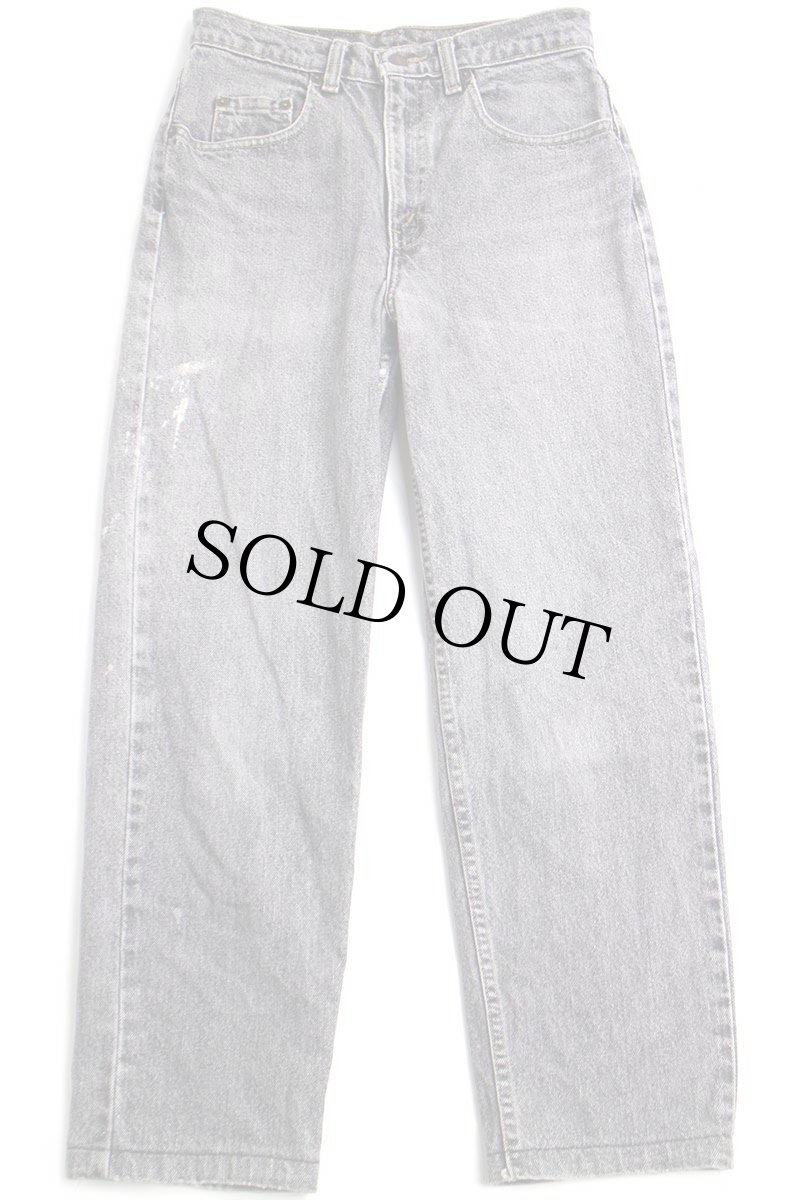 画像2: 90s カナダ製 Levi'sリーバイス 先染め ブラック デニムパンツ フェード w28★SDP2567 アシッド (2)