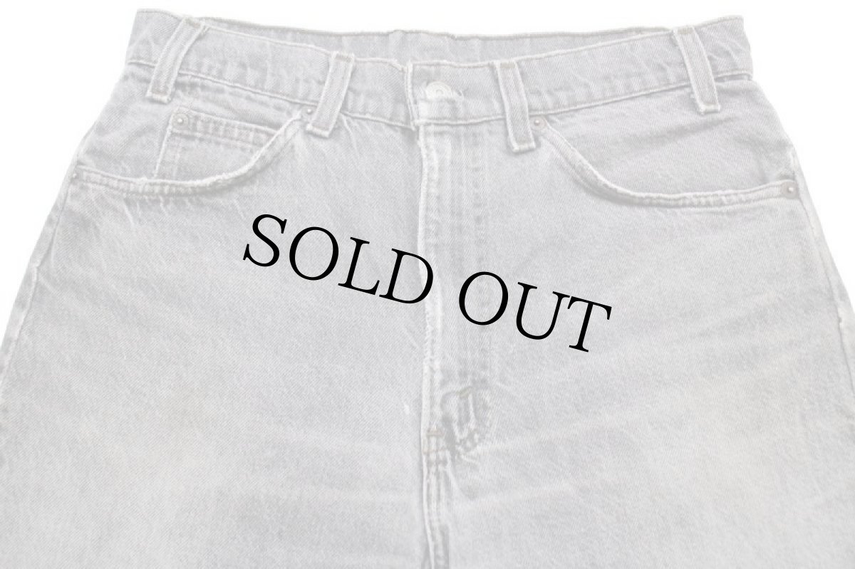 画像4: 80s USA製 Levi'sリーバイス 509 先染め ブラック デニムパンツ ボロ フェード W33 L32★SDP2588 (4)