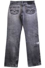 画像3: Levi'sリーバイス ペンキ飛び リペア ブラック デニムパンツ フェード w32★SDP2586 (3)