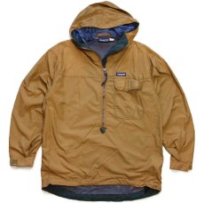 画像1: 90s patagoniaパタゴニア ALTER ICE ANORAK ナイロン アノラックパーカー ブラウン S (1)