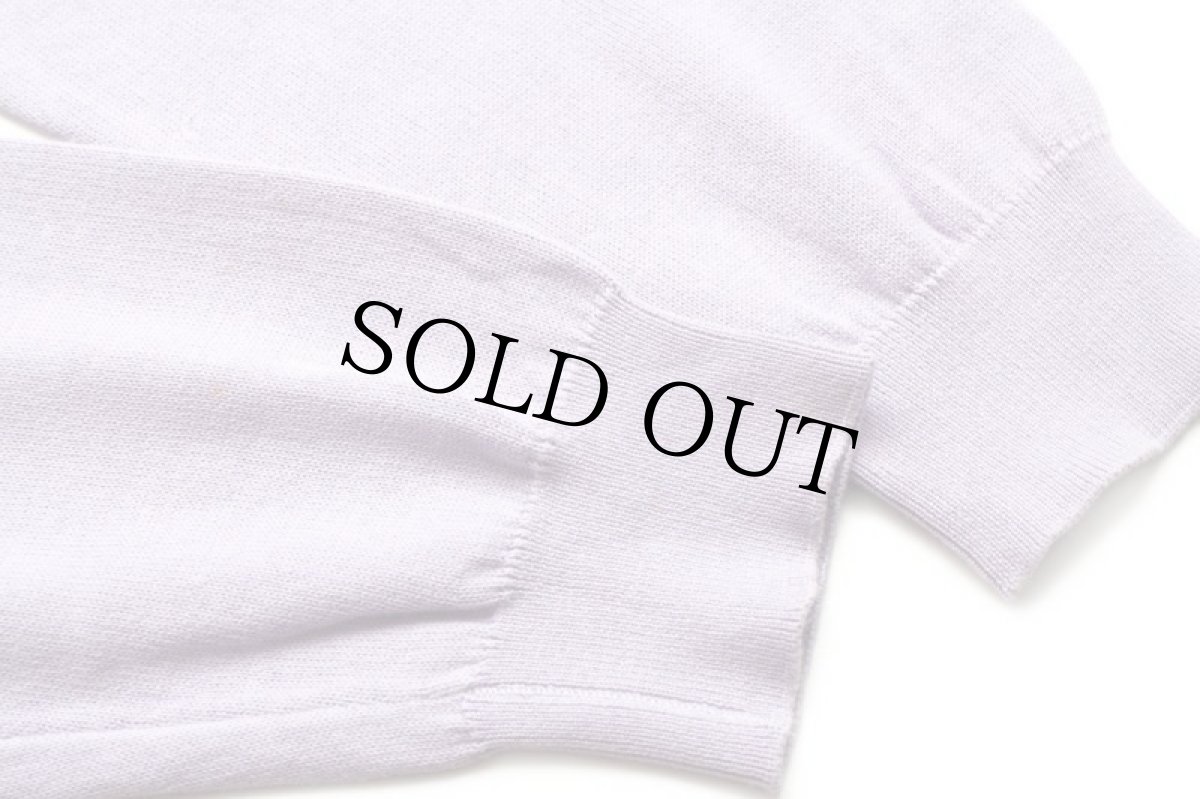 画像6: 90s LACOSTEラコステ ワンポイント コットンニット セーター 薄紫 7 (6)