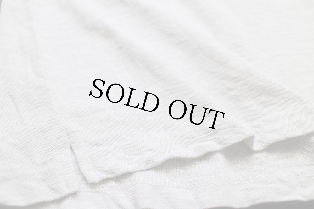 画像5: 90s M&M's キャラクター刺繍 鹿の子 長袖ポロシャツ 杢ライトグレー XL (5)