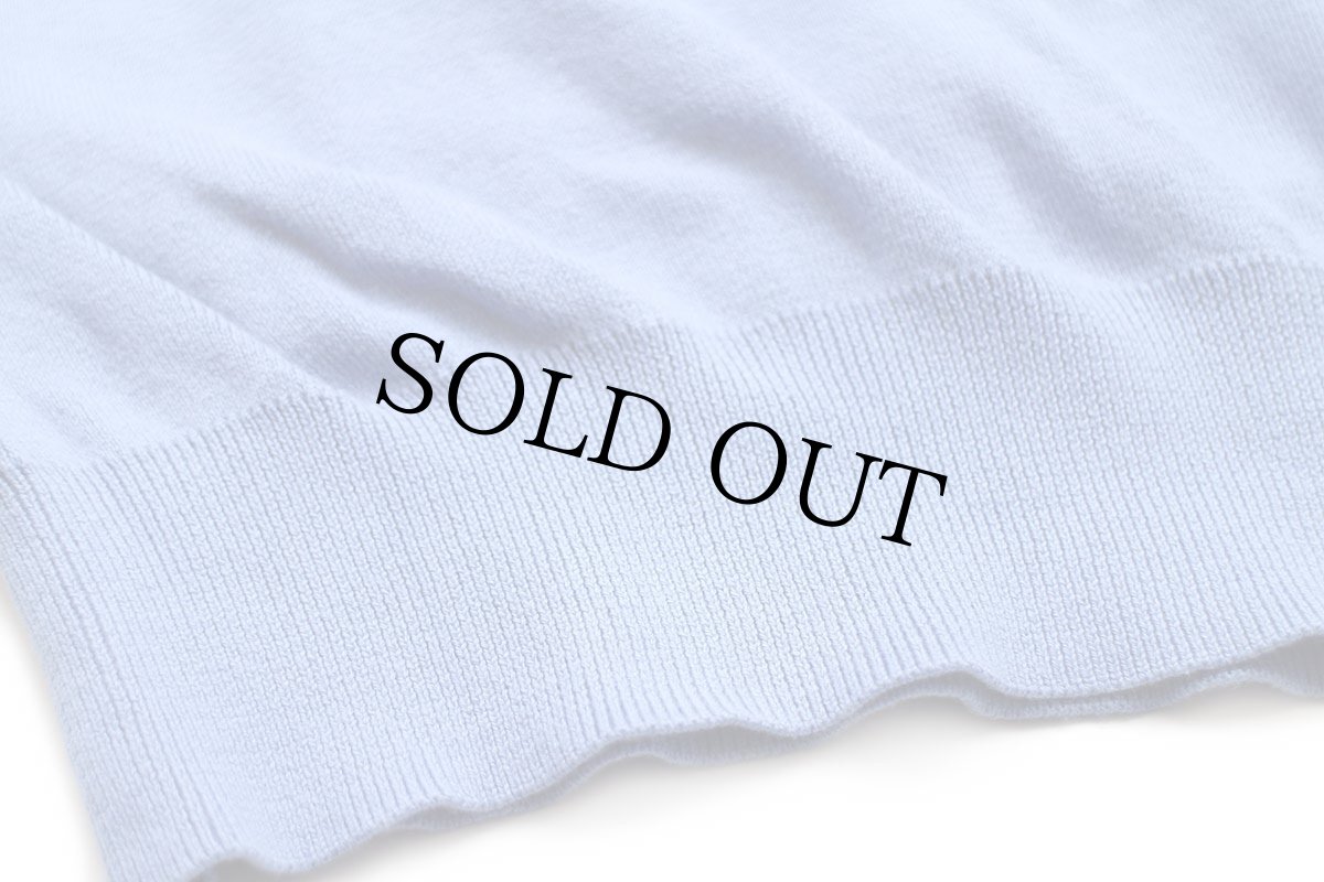 画像5: 00s ポロ ラルフローレン ワンポイント Vネック ピマ コットンニット セーター ライトブルー M (5)