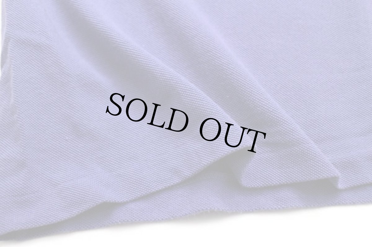 画像5: 90s LACOSTEラコステ ワンポイント コットン 鹿の子 長袖ポロシャツ カスタム 薄紫 6★106  (5)