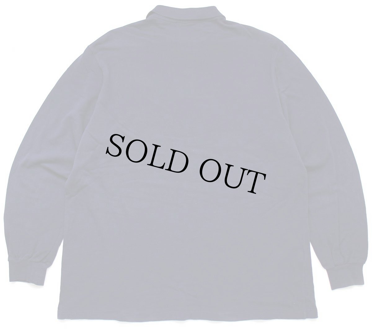 画像2: 80s LACOSTEラコステ ワンポイント コットン 鹿の子 長袖ポロシャツ 紺 6★102 (2)