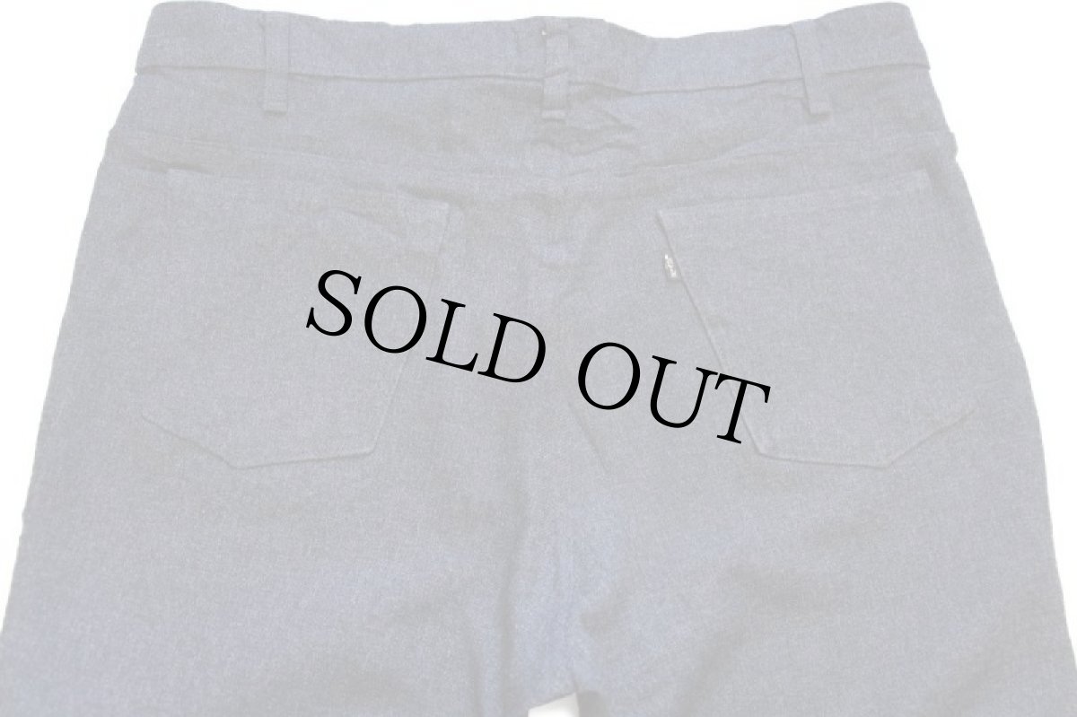 画像5: 90s USA製 Levi'sリーバイス 517 ポリエステルパンツ チャコールグレー w38 L30★107 スタプレ (5)