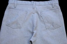 画像5: 90s USA製 Levi'sリーバイス 517 ポリエステルパンツ 杢ライトブルー w33 L32★127 スタプレ (5)