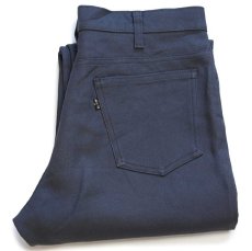 画像1: 80s USA製 Levi'sリーバイス 517 ポリエステルパンツ ダークグレー w34 L32★124 (1)