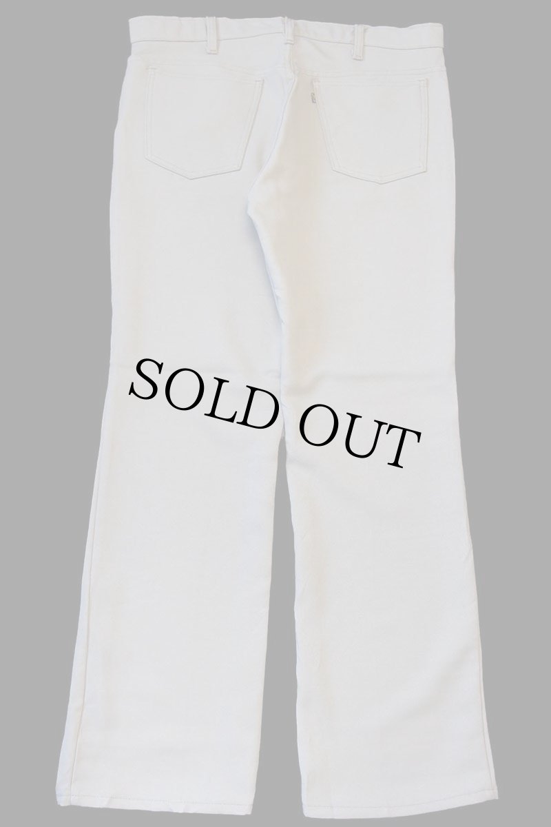 画像3: 90s USA製 Levi'sリーバイス 517 ポリエステルパンツ ベージュ w36 L31★134 スタプレ (3)