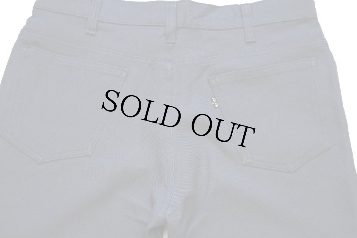 画像5: 80s USA製 Levi'sリーバイス 517 ポリエステルパンツ ダークグレー w34 L32★124 (5)