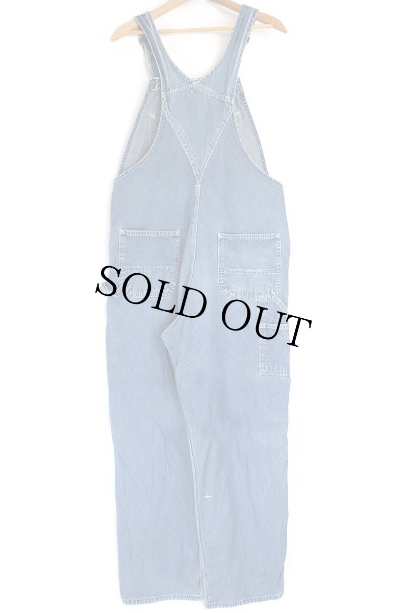 画像3: 90s carharttカーハート ペンキ飛び デニム オーバーオール w38 (3)