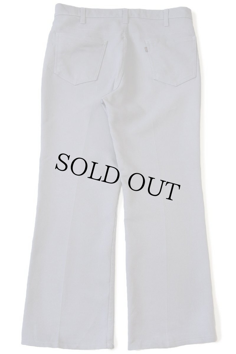 画像3: 80s USA製 Levi'sリーバイス 517 ポリエステルパンツ グレー w36★116 スタプレ (3)