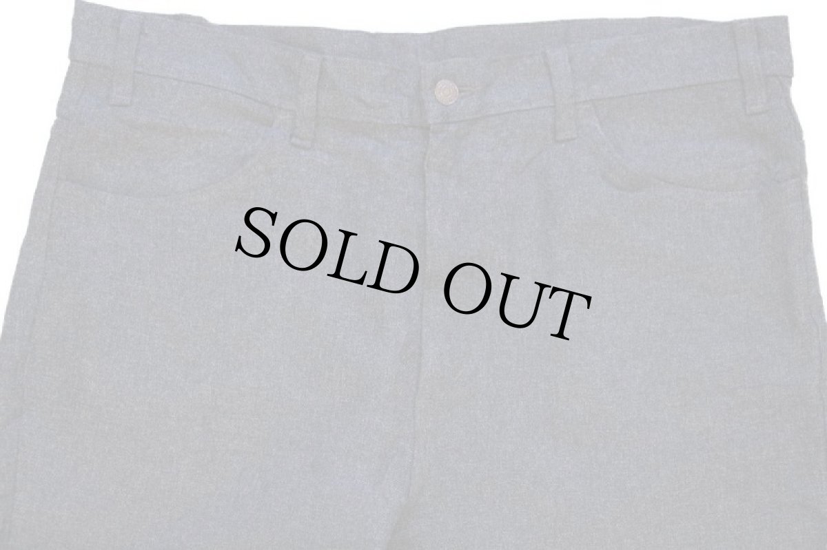 画像4: 90s USA製 Levi'sリーバイス 517 ポリエステルパンツ チャコールグレー w38 L30★107 スタプレ (4)