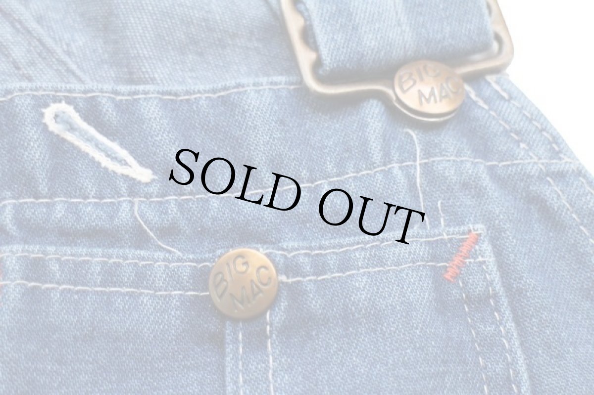 画像5: 90s BIGMACビッグマック デニム オーバーオール w38 (5)