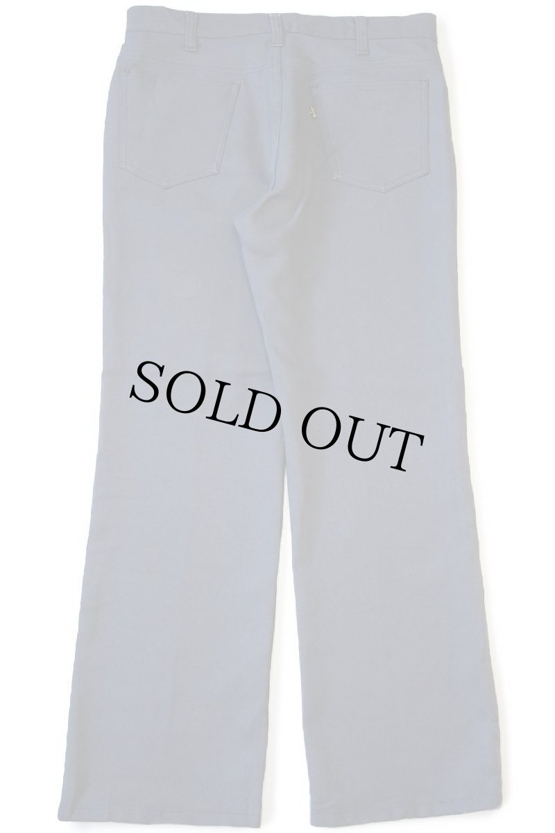 画像3: 80s USA製 Levi'sリーバイス 517 ポリエステルパンツ ダークグレー w34 L32★124 (3)