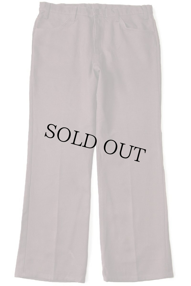 画像2: 80s USA製 Levi'sリーバイス 517 ポリエステルパンツ 焦げ茶 w38 L30★100 スタプレ (2)