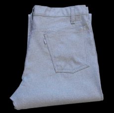 画像1: 90s USA製 Levi'sリーバイス 517 ポリエステルパンツ 杢ライトブルー w33 L32★127 スタプレ (1)