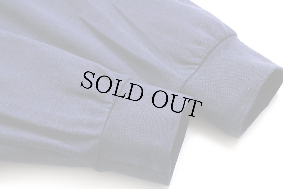 画像7: 90s USA製 ROUNDTREE&YORKE 無地 タートルネック コットン 長袖Tシャツ 紺 XL (7)