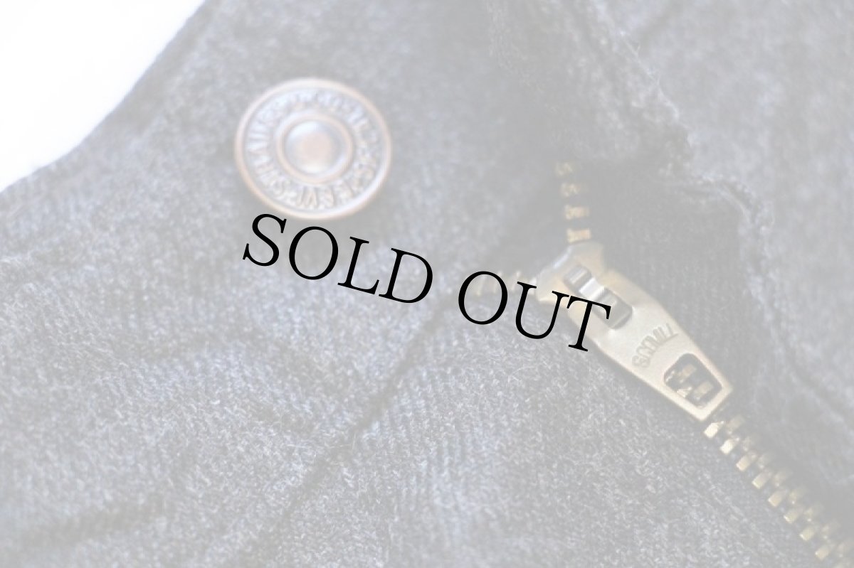 画像8: 90s USA製 Levi'sリーバイス 517 ポリエステルパンツ チャコールグレー w38 L30★107 スタプレ (8)