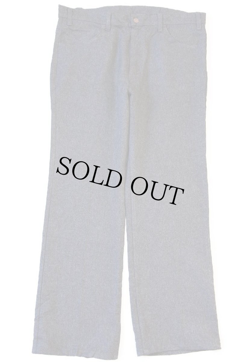 画像2: 90s USA製 Levi'sリーバイス 517 ポリエステルパンツ チャコールグレー w38 L30★107 スタプレ (2)