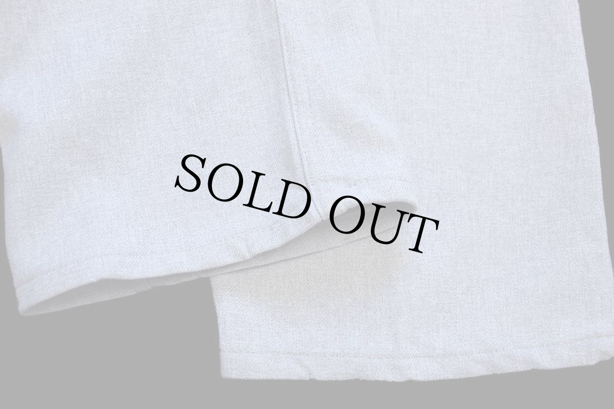 画像9: 90s USA製 Levi'sリーバイス ポリエステルパンツ 杢ライトグレー w33 L32★128 スタプレ (9)