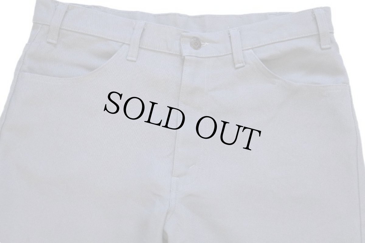 画像4: 80s USA製 Levi'sリーバイス 517 ポリエステルパンツ グレー w36★116 スタプレ (4)