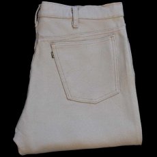 画像1: 90s USA製 Levi'sリーバイス 517 ポリエステルパンツ ベージュ w36 L31★134 スタプレ (1)