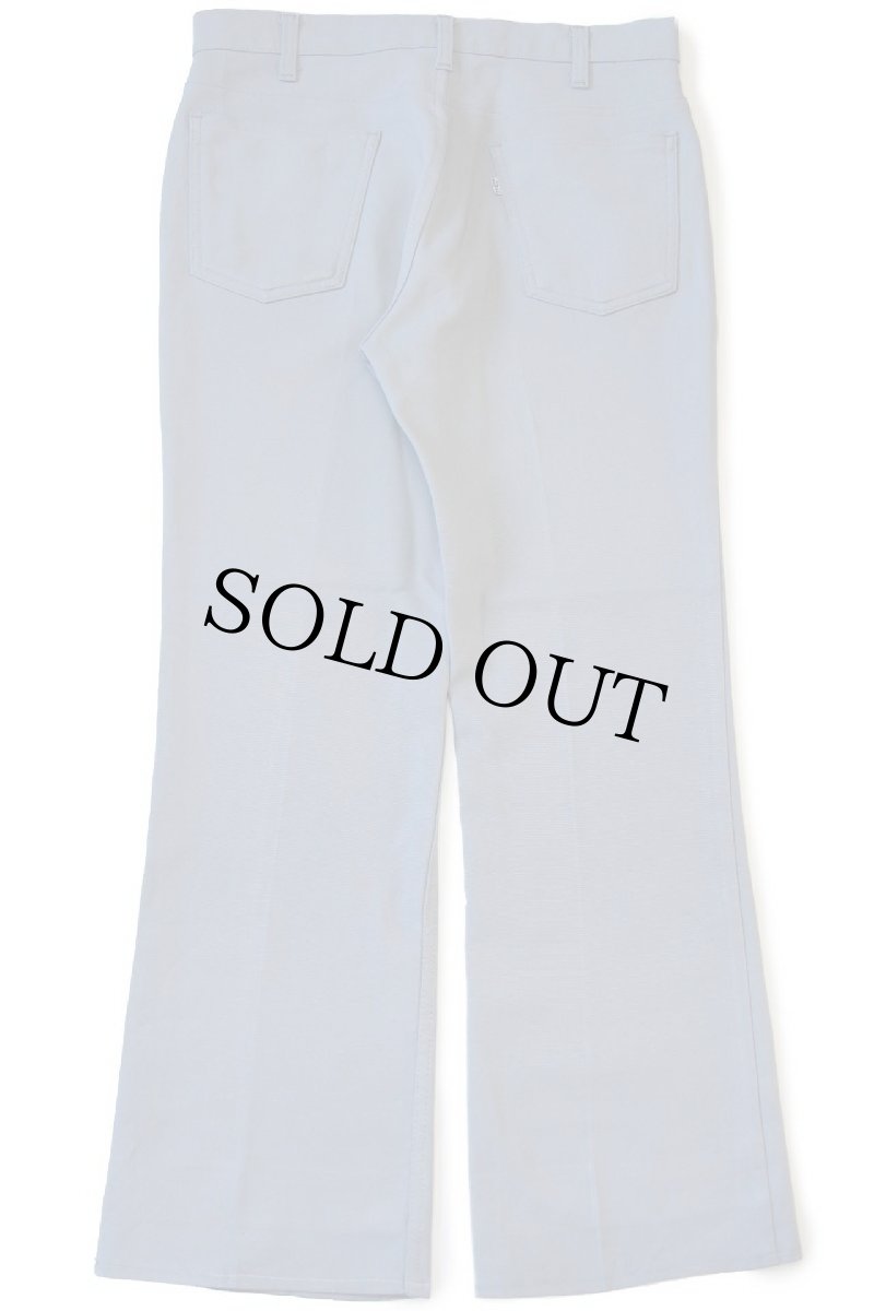 画像3: 80s USA製 Levi'sリーバイス 517 ポリエステルパンツ ライトグレー w33★122 スタプレ (3)