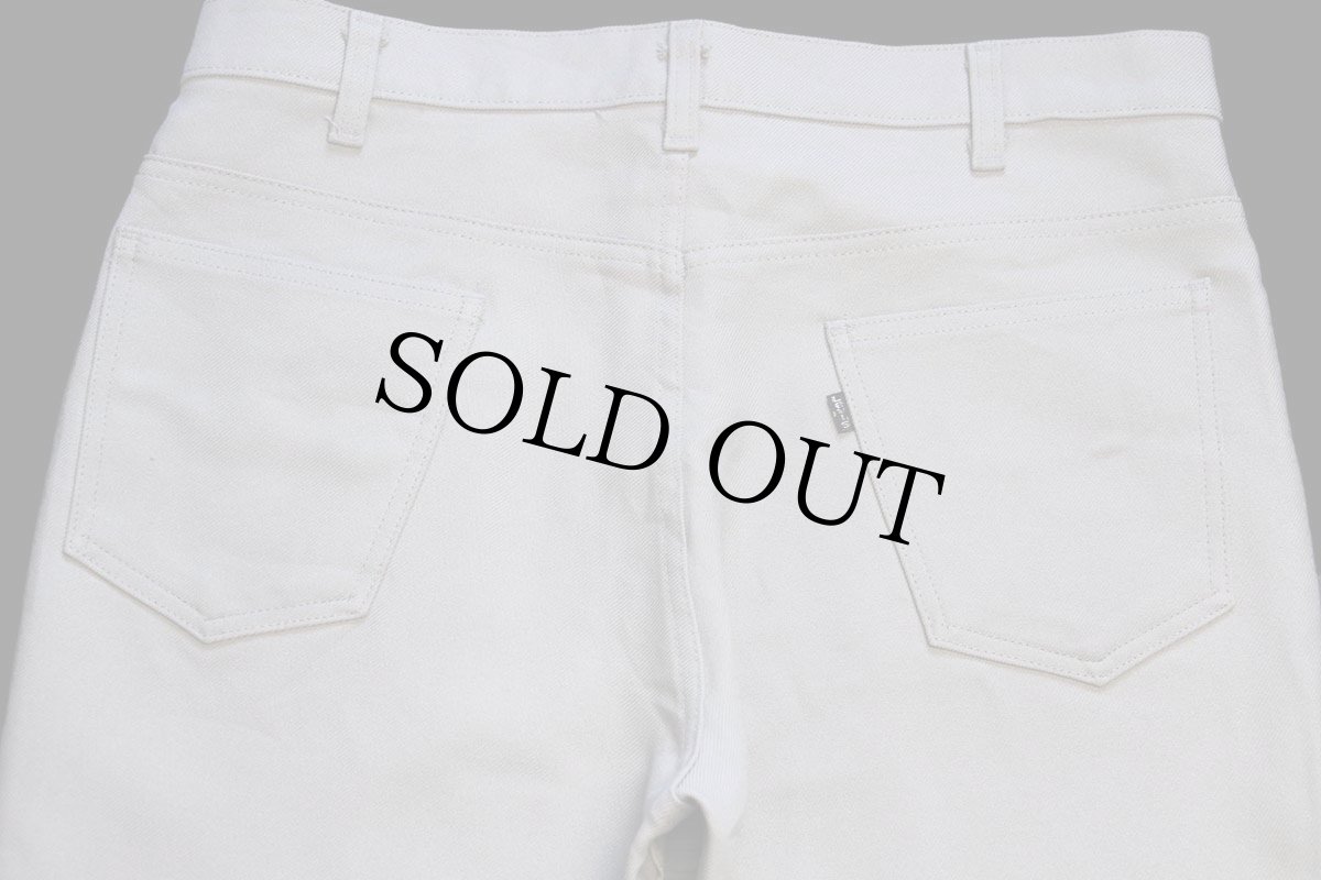 画像5: 80s USA製 Levi'sリーバイス 517 ポリエステルパンツ ベージュ w36★133 スタプレ (5)