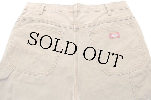 00s メキシコ製 Dickiesディッキーズ ダック地 ペインターパンツ 茶
