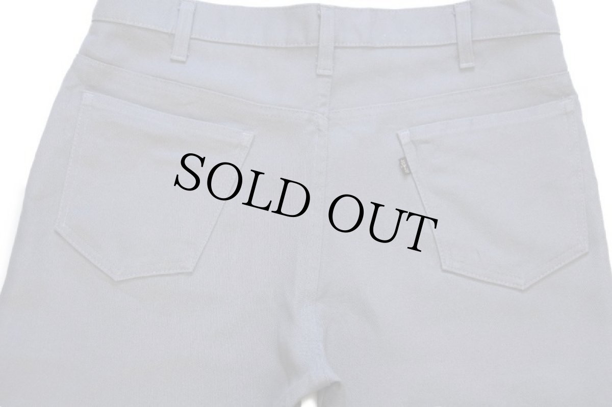 画像5: 80s USA製 Levi'sリーバイス 517 ポリエステルパンツ グレー w36★116 スタプレ (5)