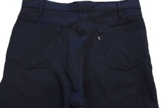 画像5: 80s USA製 Levi'sリーバイス 517 ポリエステルパンツ 黒 w34 L30★111 スタプレ (5)