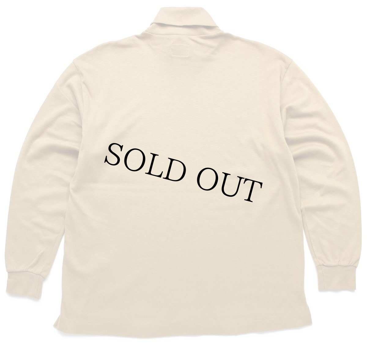 画像3: 90s USA製 BENETTONベネトン 無地 タートルネック コットン 長袖Tシャツ ライトブラウン M (3)