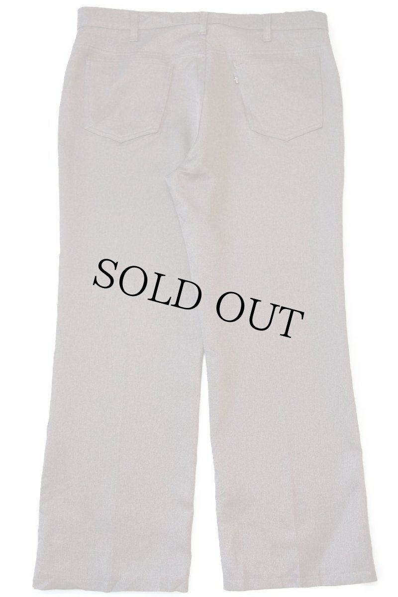 画像3: 80s USA製 Levi'sリーバイス 517 ポリエステルパンツ 杢ブラウン w38★104 スタプレ (3)